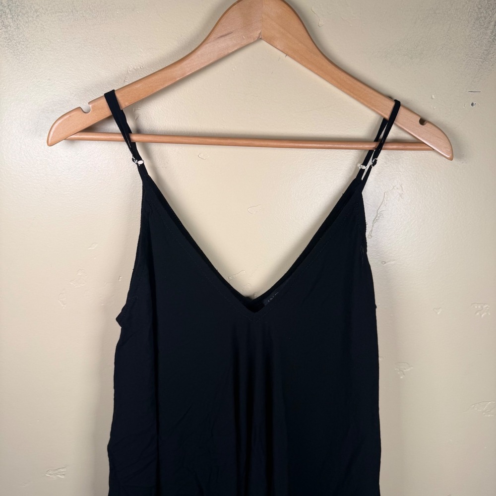 Indah Jumpsuit Women M Black Revolve All In One Harem Boho Drape V-Neck Strappy - Picture 5 of 7